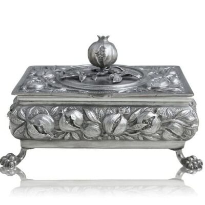 Caja Joyero Granadas. Plata