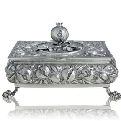 Caja Joyero Granadas. Plateado