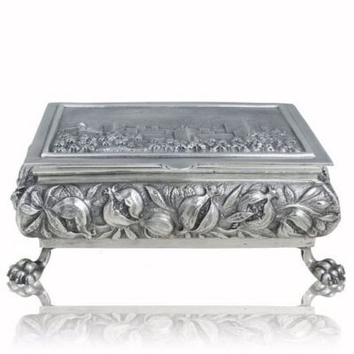 Caja Vista de la Alhambra. Plateado