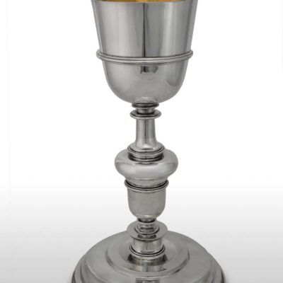 Cáliz liso en plata de ley