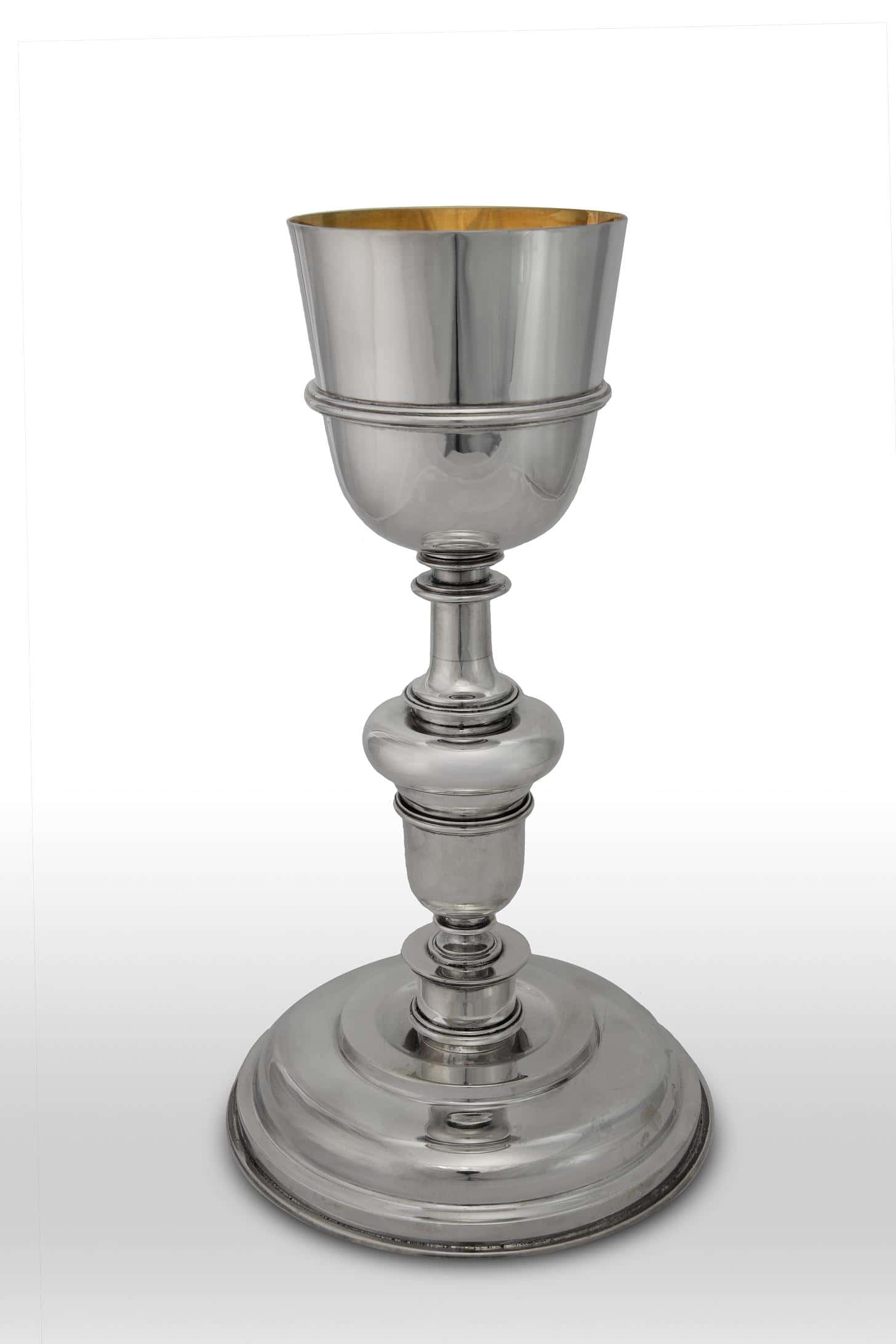 Cáliz liso en plata de ley