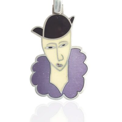 Colgante Mujer con Sombrero