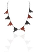 Gargantilla Esmalte Cuarto Dorado 8 Piezas en Plata y Esmalte - VARIABLE -