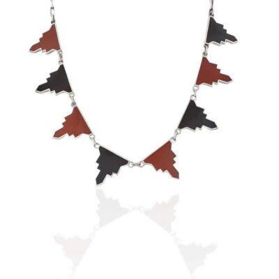 Gargantilla Esmalte Cuarto Dorado 8 Piezas en Plata y Esmalte - VARIABLE -