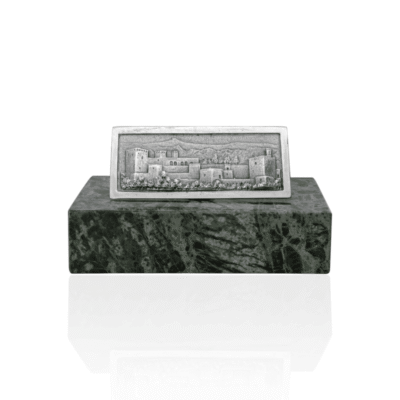 Pisapapel Vista de la Alhambra. Metal plateado