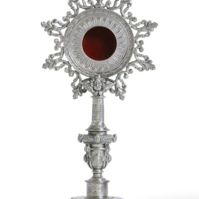 Relicario Fuste Manierista Ocho Rayos en Plata de Ley