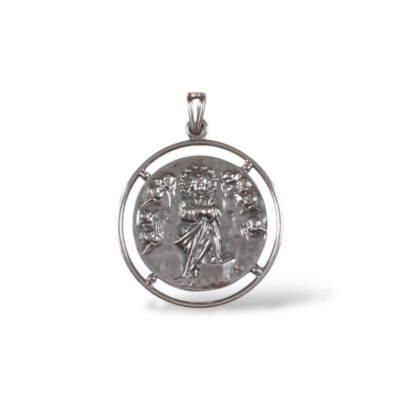 Medalla de la Virgen Niña. Plata de ley.