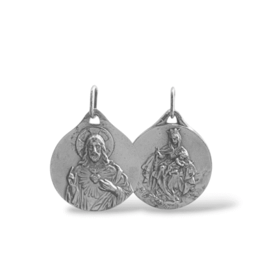 Medalla escapulario. Plata de ley.