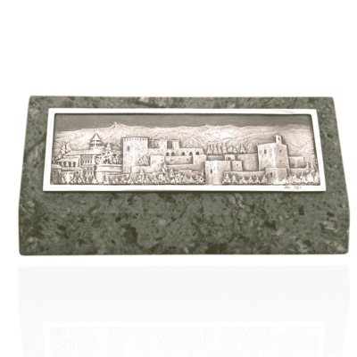 Pisapapel Vista de la Alhambra. Plata de ley