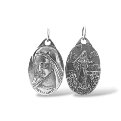 Medalla de Medugorje. Plata de ley